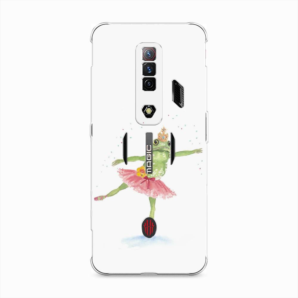 

Чехол на ZTE Nubia Red Magic 7S "Лягушка-балерина", Зеленый, 136350-4