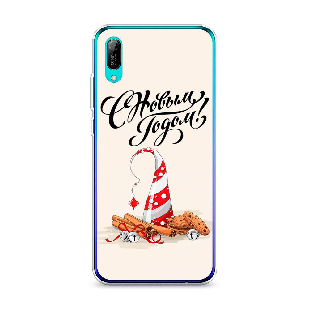 

Чехол на Huawei Y6 Pro 2019 "Подарки на Новый Год", Бежевый;красный;черный, 68150-5