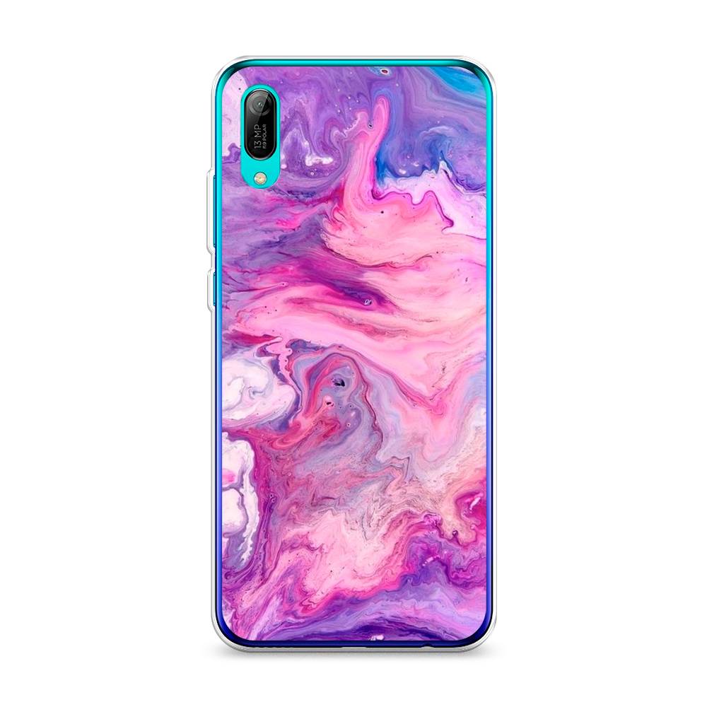

Чехол на Huawei Y6 Pro 2019 "Нежно-розовая абстракция", Розовый, 68150-3