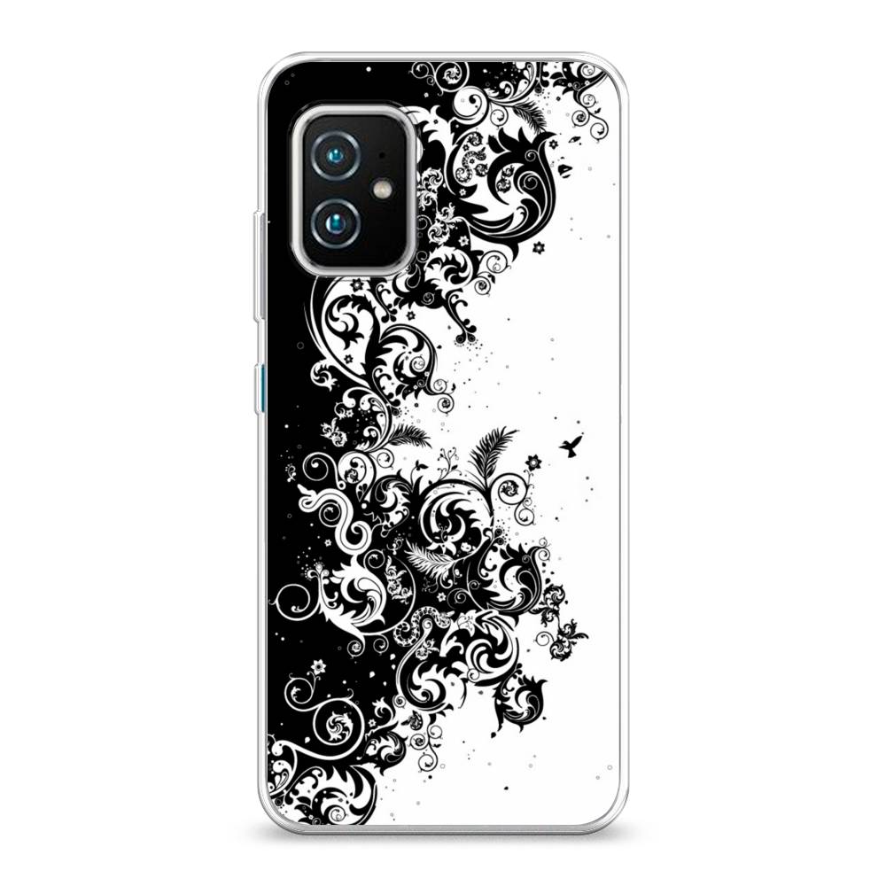 

Чехол Case Place 44450-3 для Asus Zenfone 8 "Черно белый узор", 44450-3