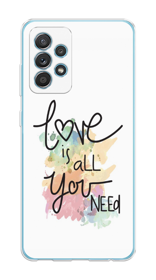 

Чехол на Samsung Galaxy A52/A52s "Love is all you need", Белый;черный;зеленый, 2106550-1