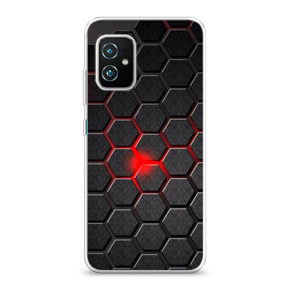 

Чехол Case Place 44450-3 для Asus Zenfone 8 "Соты красные", 44450-3
