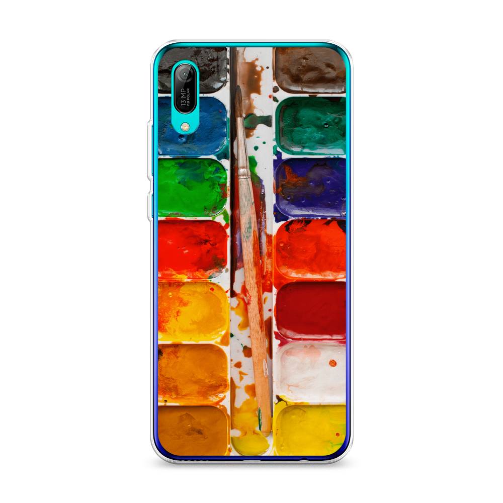 

Чехол на Huawei Y6 Pro 2019 "Акварель", 68150-4