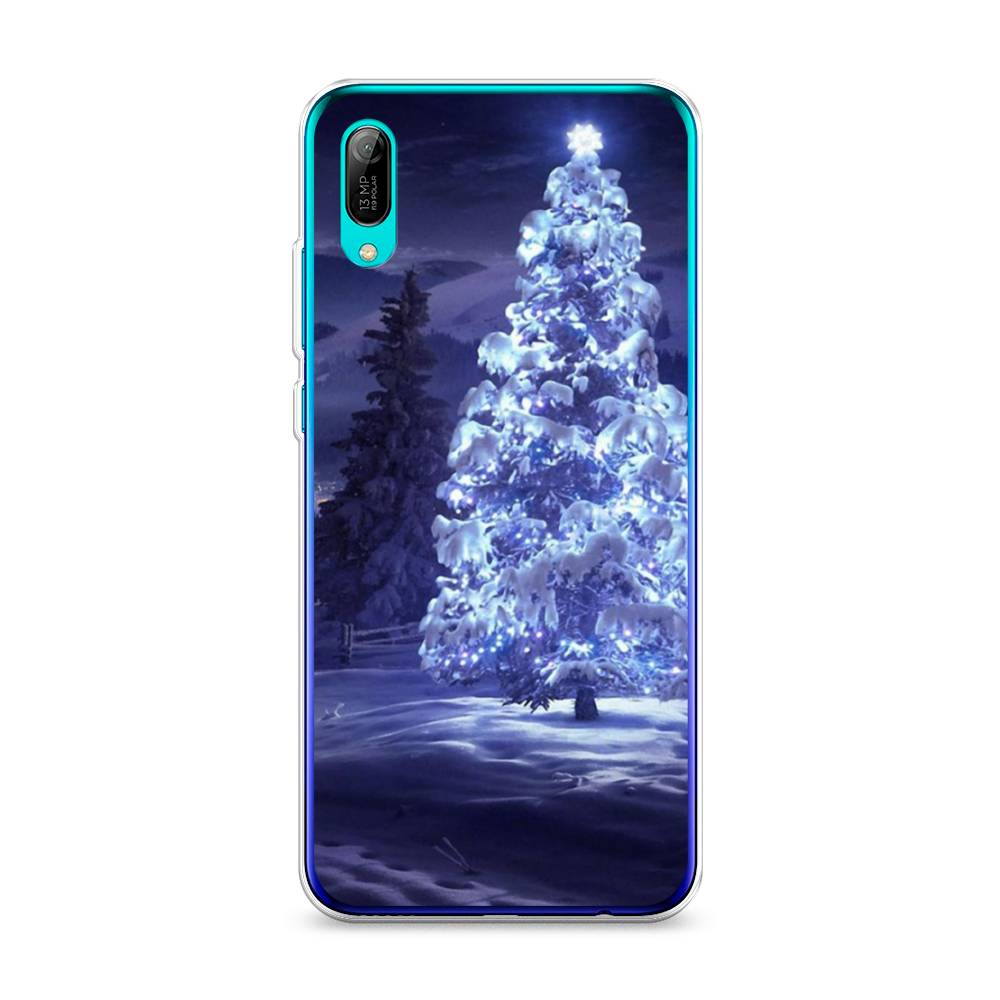 

Чехол на Huawei Y6 Pro 2019 "Зима 4", Синий;черный;белый, 68150-2