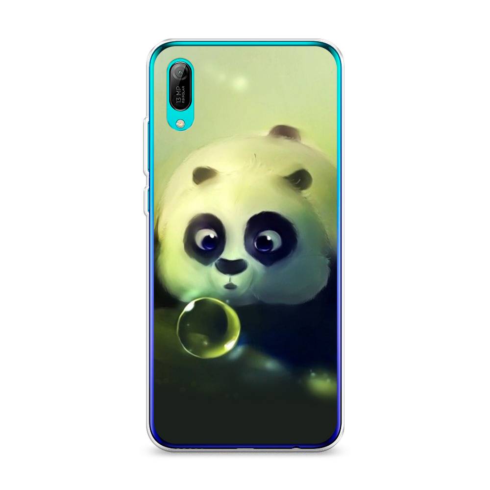 

Чехол на Huawei Y6 Pro 2019 "Малыш панды", Зеленый;черный;серый, 68150-1