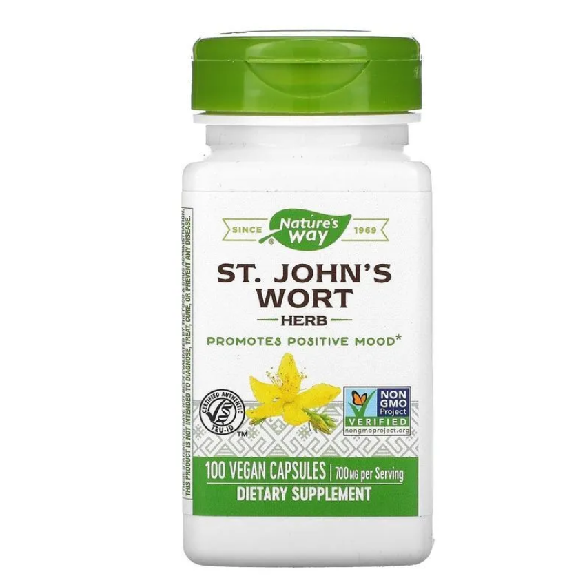 

St. Johns Wort Natures Way капсулы 100 шт., St. Johns Wort 100 vcaps