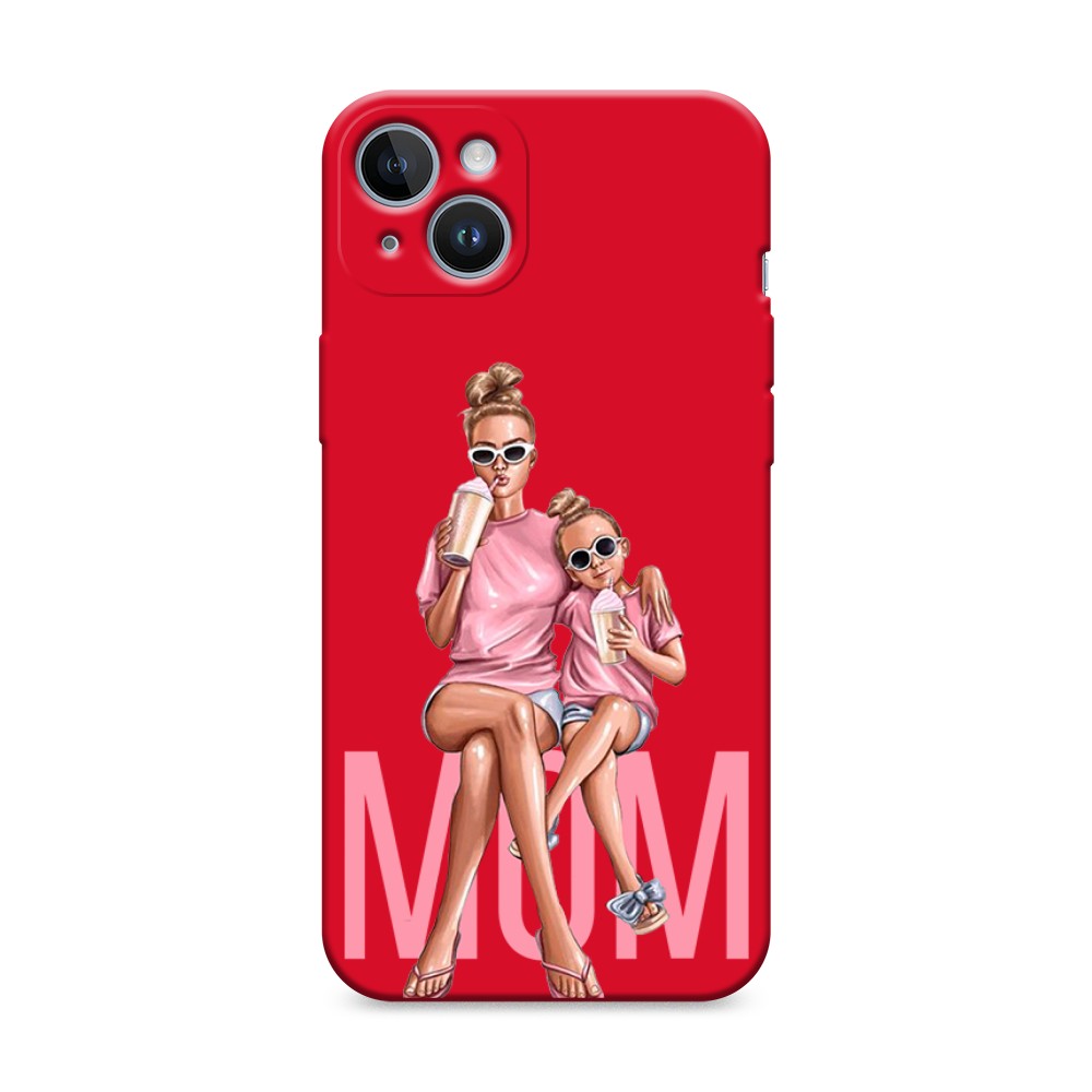 

Чехол Awog на Apple 14 Pro Max "Lovely mom", Бежевый;розовый;прозрачный, 15353-1