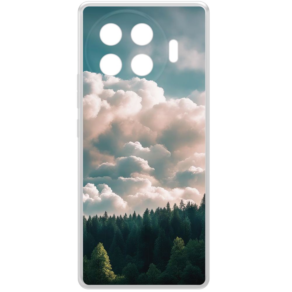 

Чехол-накладка Krutoff Clear Case Облачно для TECNO Spark 20 Pro+, Прозрачный