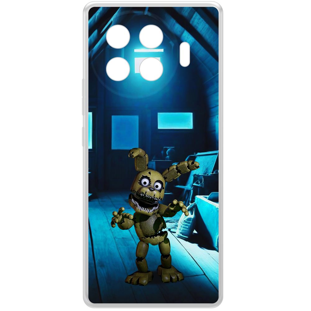 

Чехол-накладка Krutoff Clear Case ФНАФ - Плюштрап для TECNO Spark 20 Pro+, Прозрачный