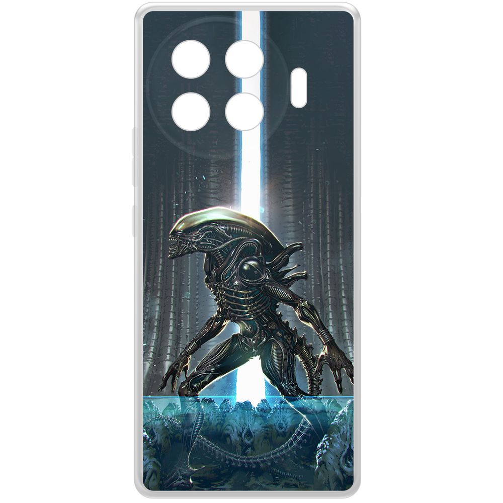 

Чехол-накладка Krutoff Clear Case Чужой. Тревога для TECNO Spark 20 Pro+, Прозрачный