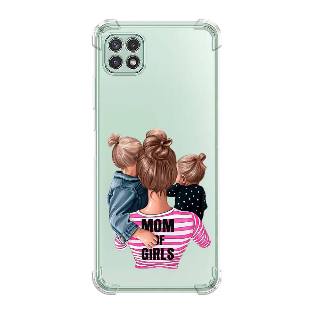 

Чехол Awog на Samsung Galaxy A22s 5G / Самсунг A22s 5G "Mom of Girls", Синий;розовый;черный, 2104251-1