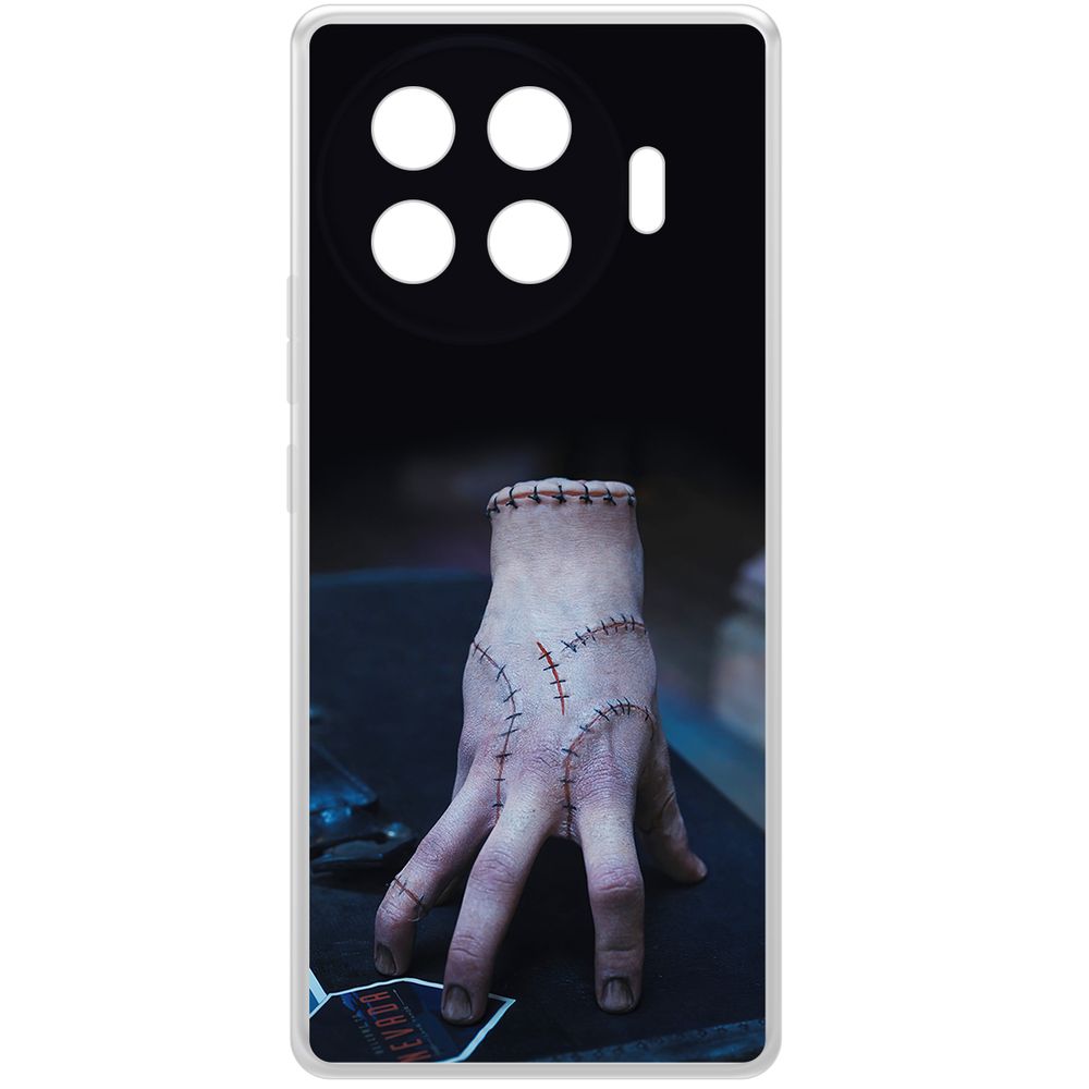 

Чехол-накладка Krutoff Clear Case Уэнсдей Аддамс - Вещь для TECNO Spark 20 Pro+, Прозрачный
