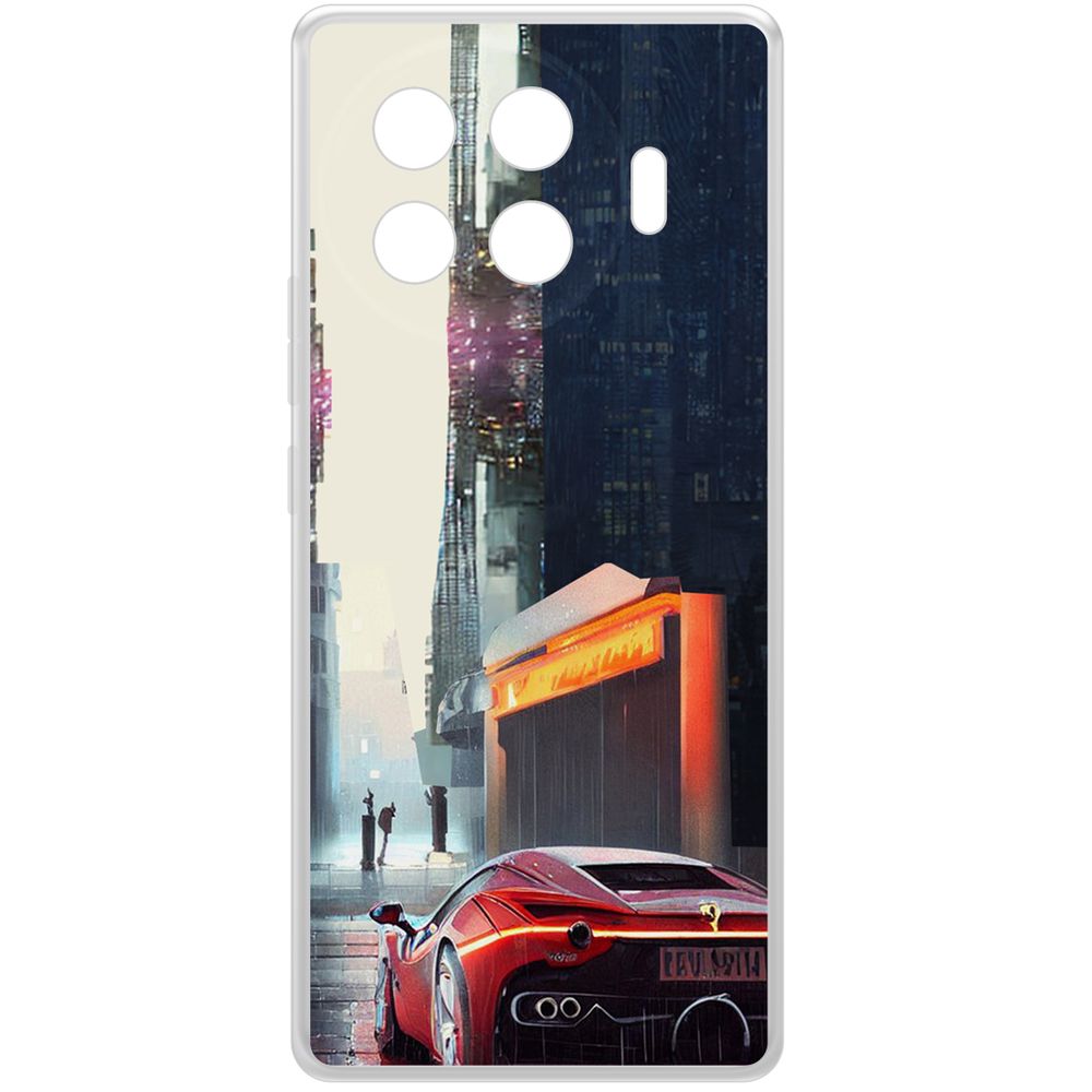

Чехол-накладка Krutoff Clear Case Сити для TECNO Spark 20 Pro+, Прозрачный