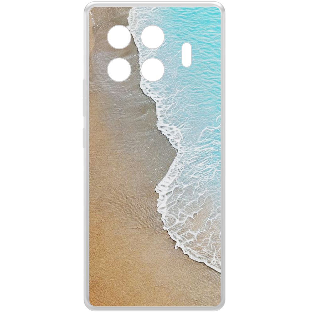 

Чехол-накладка Krutoff Clear Case Прибой для TECNO Spark 20 Pro+, Прозрачный