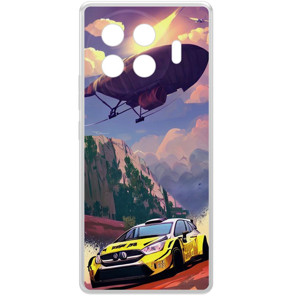 

Чехол-накладка Krutoff Clear Case Гонка для TECNO Spark 20 Pro+, Прозрачный