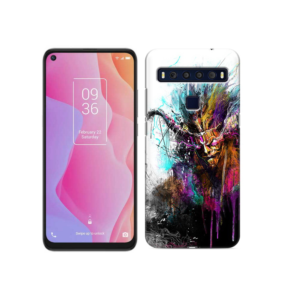 

Чехол MyPads Tocco для TCL 10L яркий дьявол, Прозрачный, Tocco
