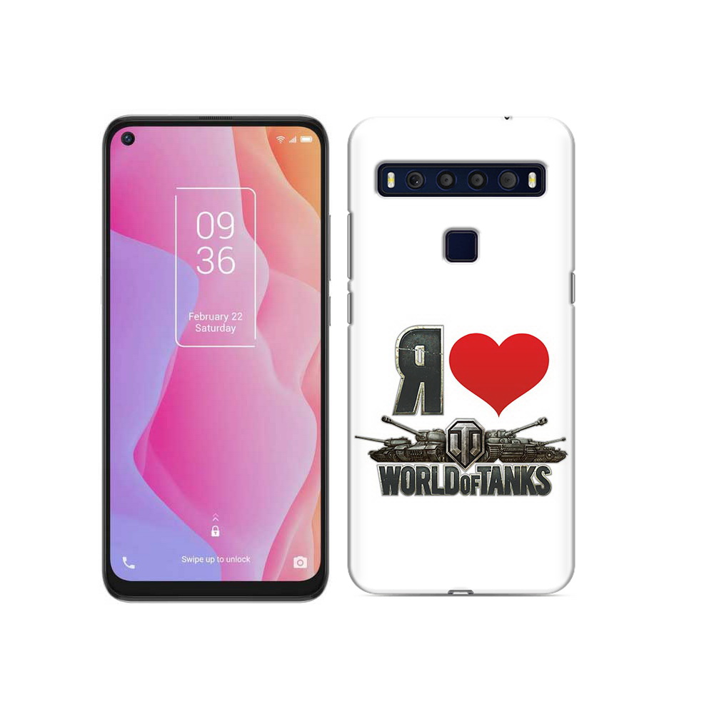 

Чехол MyPads Tocco для TCL 10L я люблю ворлд оф танк, Прозрачный, Tocco