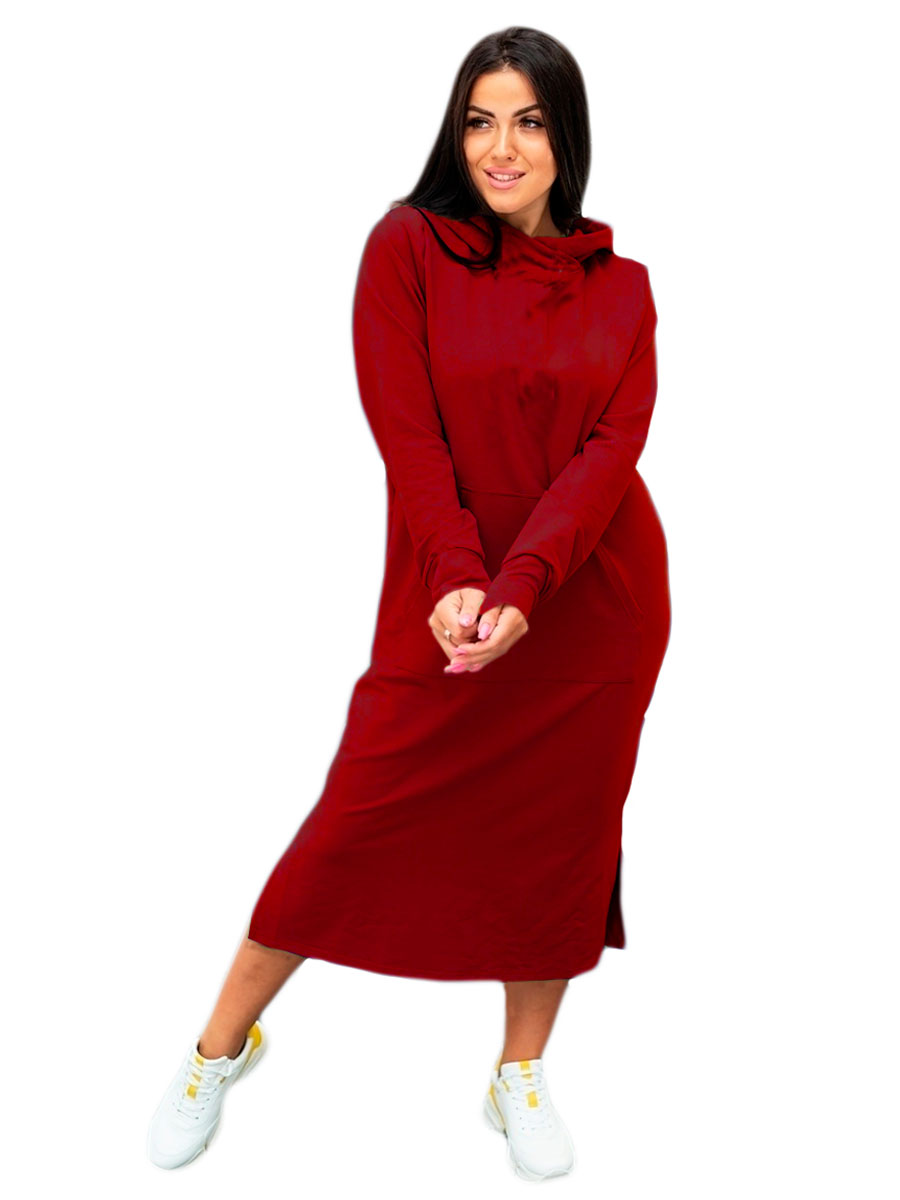 Платье женское Миллена Шарм 49513 красное 48 RU