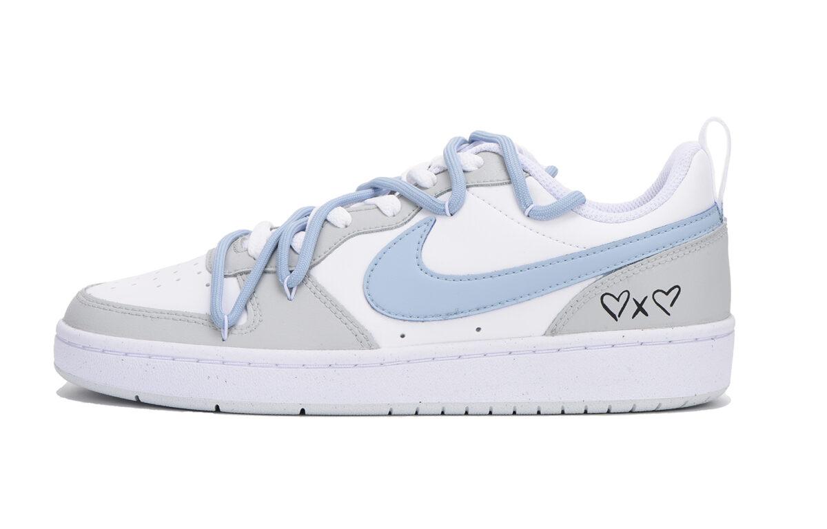 

Кеды унисекс Nike Court Borough Low 2 GS белые 37.5 EU, Белый, Court Borough Low 2 GS