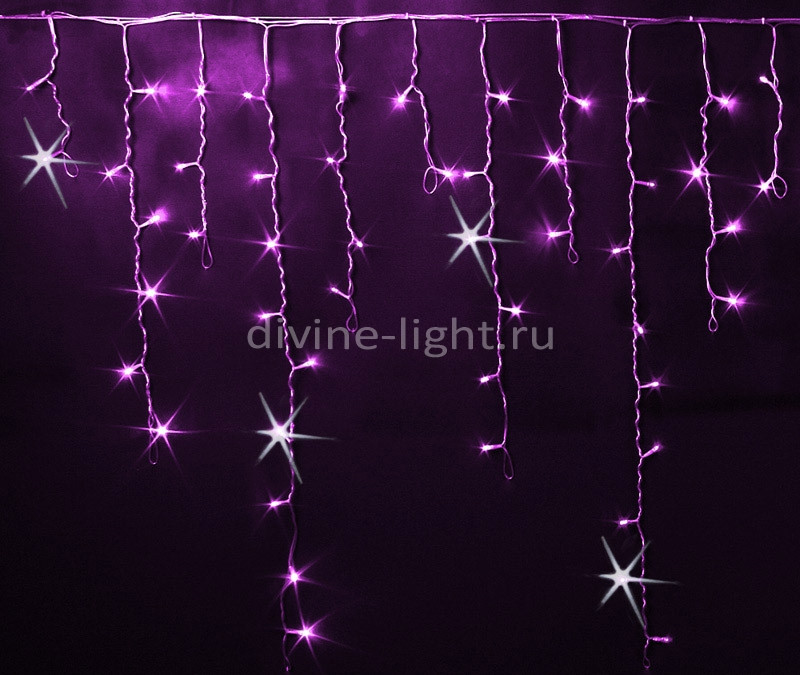 

Световая бахрома Rich LED RL-i3*0.9F-T/P 3x0,9 м розовый
