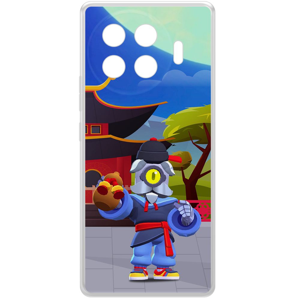 

Чехол-накладка Krutoff Clear Case Brawl Stars-Великий Мастер Барли для TECNO Spark 20 Pro+, Прозрачный