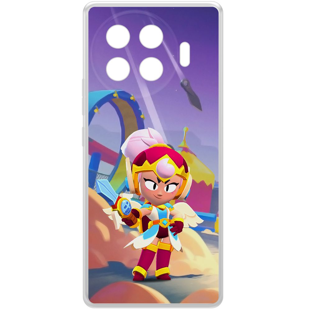 

Чехол-накладка Krutoff Clear Case Brawl Stars-Валькирия Джанет для TECNO Spark 20 Pro+, Прозрачный