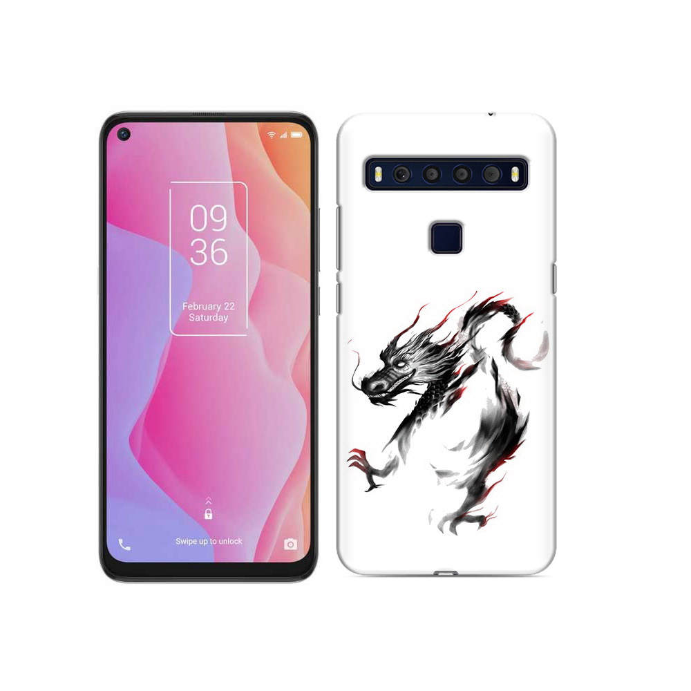 

Чехол MyPads Tocco для TCL 10L черный дракон, Прозрачный, Tocco