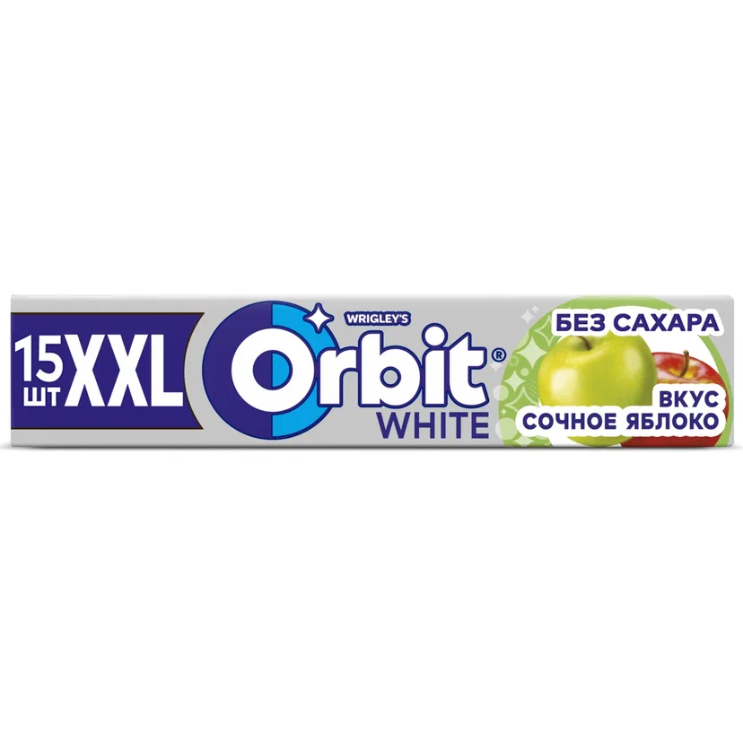 

Резинка жевательная Orbit white с ароматом яблока 20.4 г