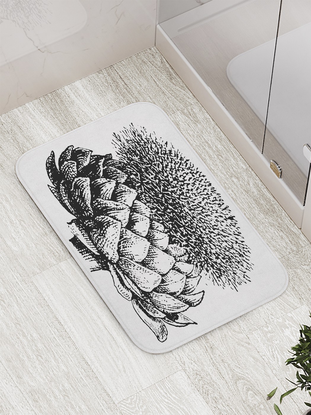 

bath_60100 Коврик противоскользящий для ванной, сауны, бассейна, 77х52 см