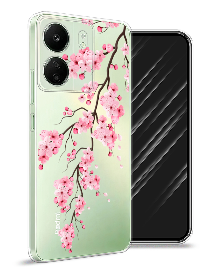 

Чехол Awog на Xiaomi Redmi 13C "Розовая сакура", Розовый;белый;коричневый, 320550-1