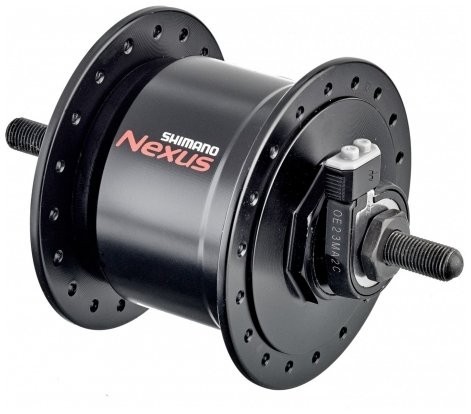 Втулка динамо SHIMANO C3000-NT, 6V 3.0W, 32H, OLD:100мм, 6-болтов, SM-DH10, черный, б/уп