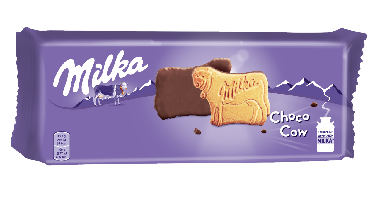 фото Печенье milka choco cow в молочным шоколаде 200 г