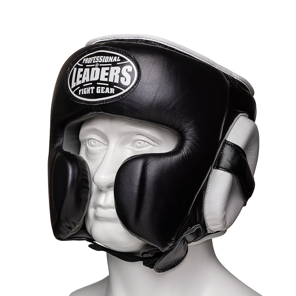 Шлем боксерский LEADERS LS MEX BK/WH, черно-белый, XL