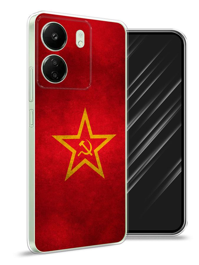 

Чехол Awog на Xiaomi Redmi 13C "Красное знамя", Желтый;красный, 320550-1