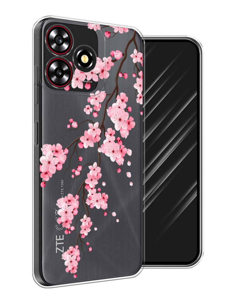 

Чехол Awog на ZTE Blade V50 Smart "Розовая сакура", 136550-1