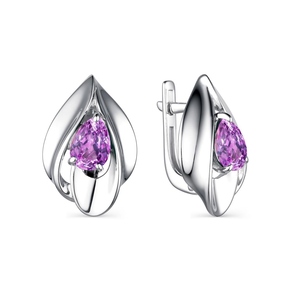

Серьги из серебра с аметистом АЛЬКОР 02-2039_00АМ-00, 02-2039_00АМ-00