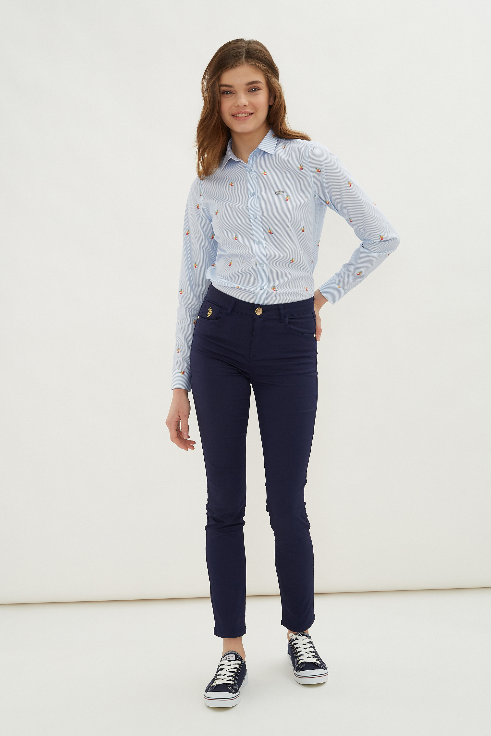

Брюки женские U.S. POLO Assn. G082GL0780TINA21Y синие 36, Синий, G082GL0780TINA21Y