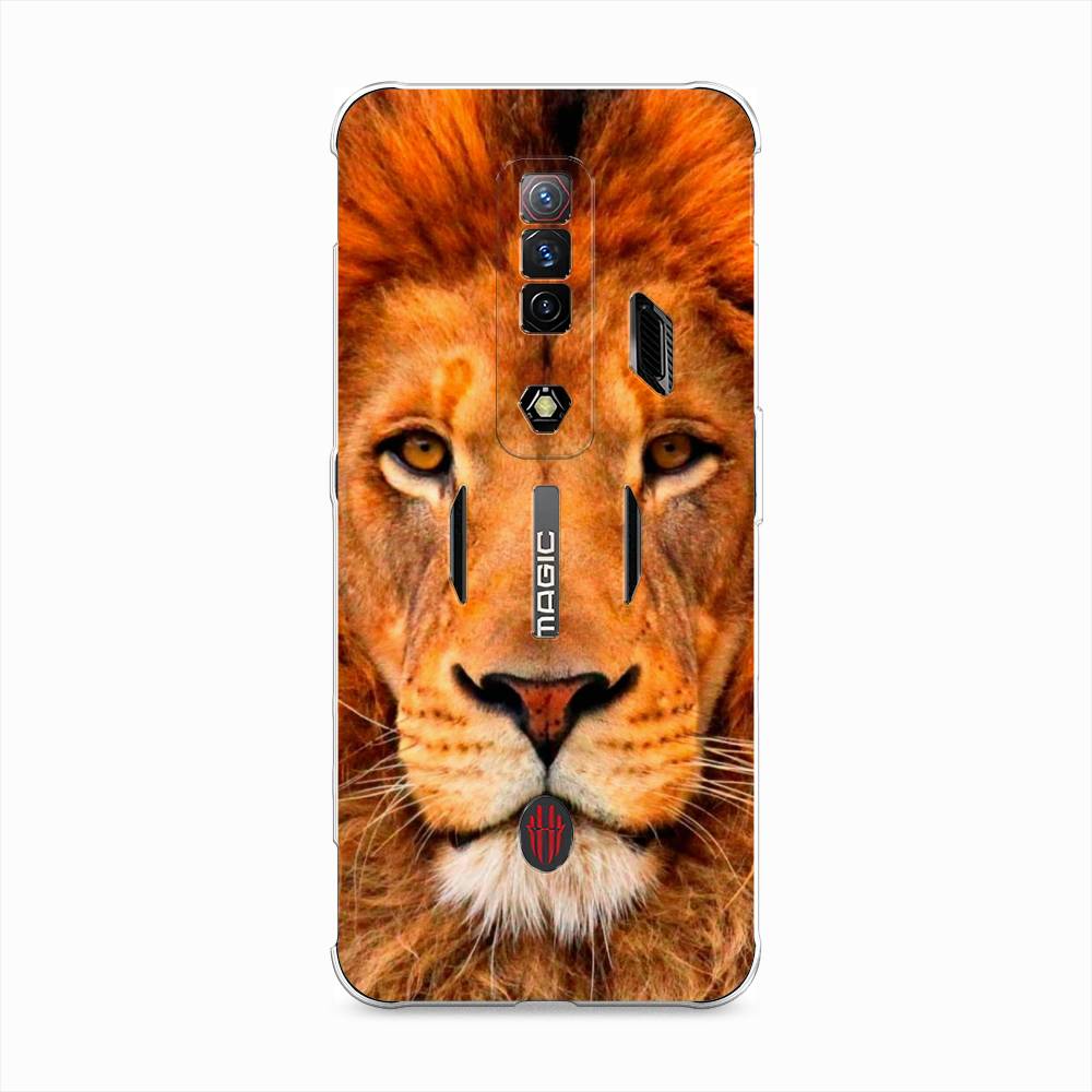

Чехол на ZTE Nubia Red Magic 7S "Благородный лев", Оранжевый, 136350-1
