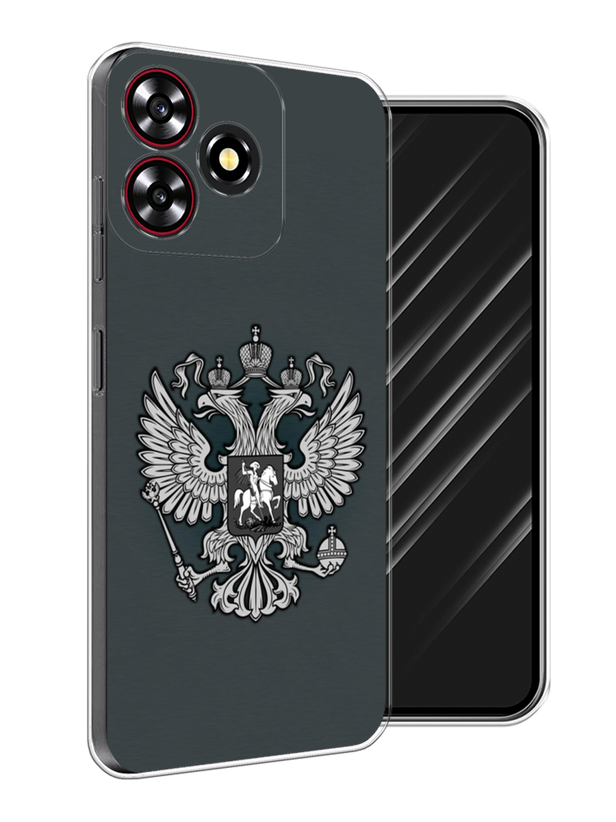 

Чехол Awog на ZTE Blade V50 Smart "Герб России серый", 136550-1