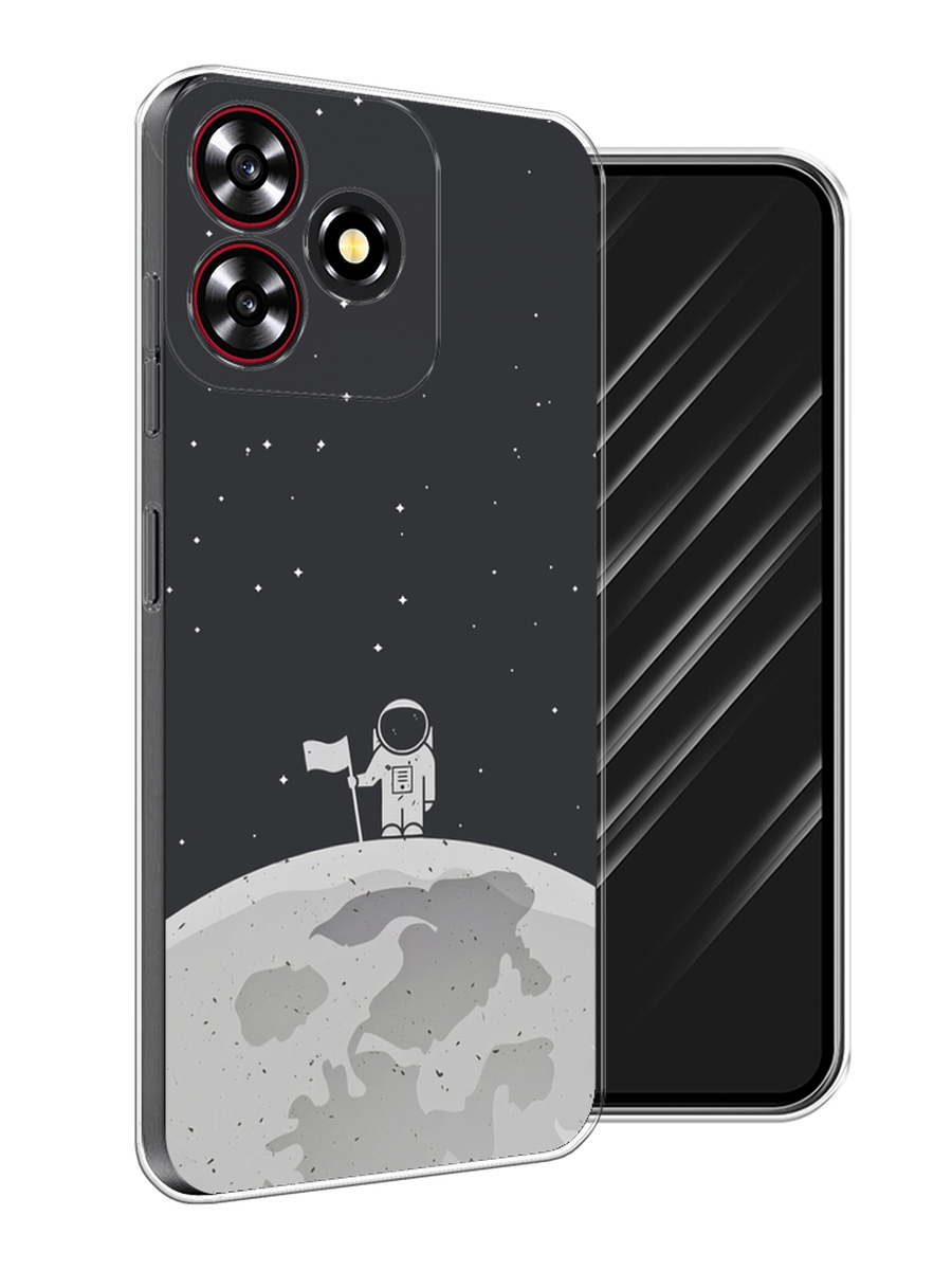 

Чехол Awog на ZTE Blade V50 Smart "Первый на Луне", Черный, 136550-1