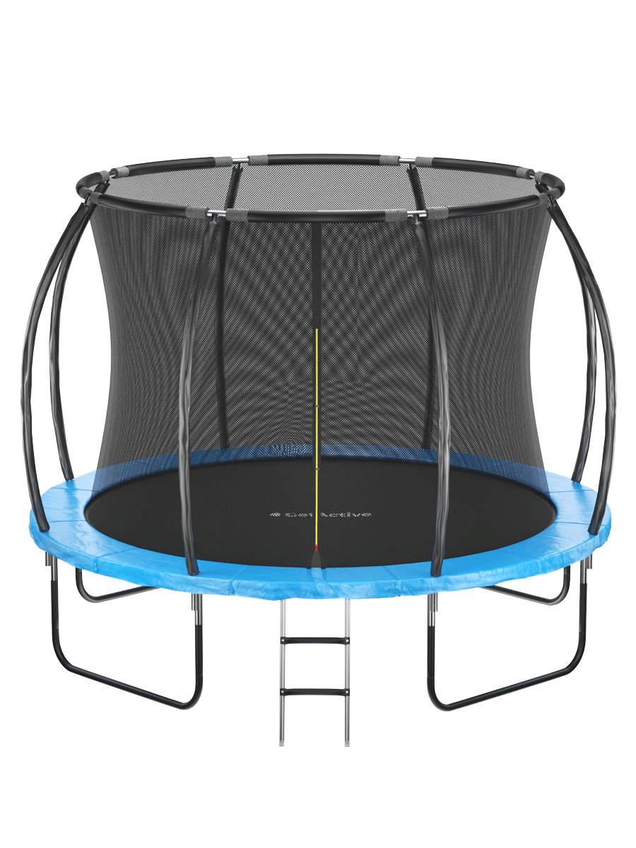 фото Батут getactive jump pro 10ft с лестницей и внутренней сеткой синий 10464a2m-l