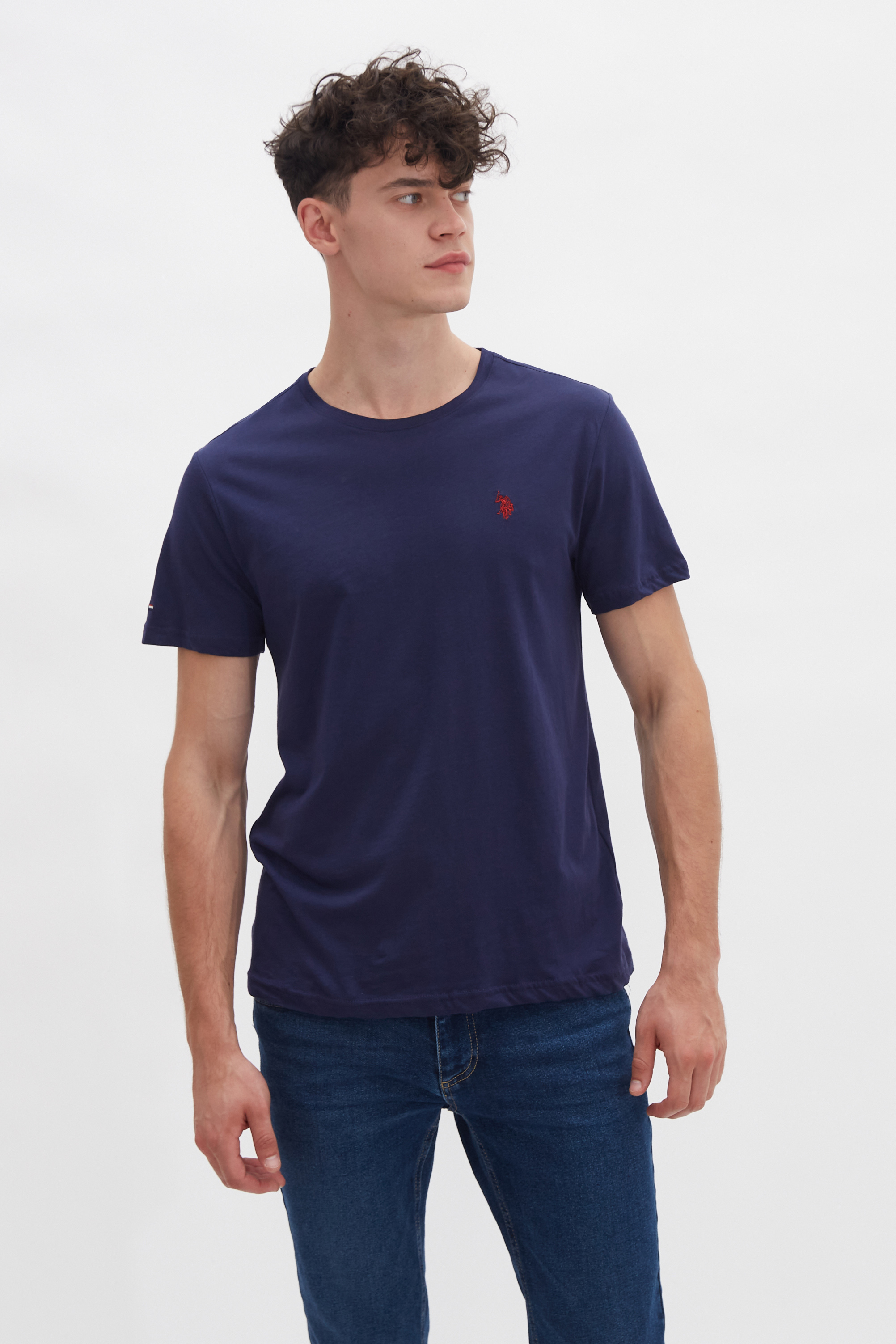 Футболка мужская U.S. POLO Assn. G081SZ0110TS01IY021-R синяя S