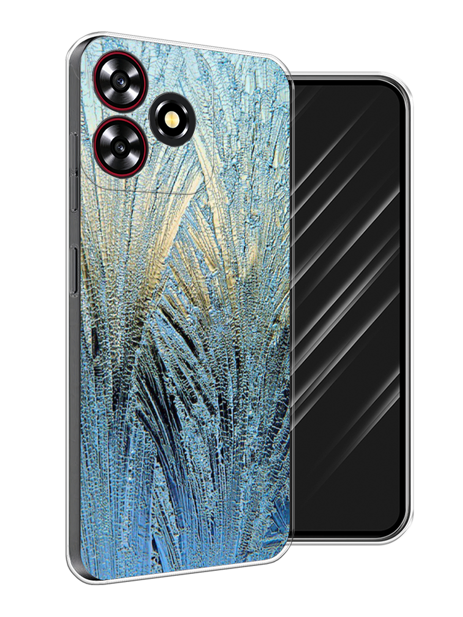 

Чехол Awog на ZTE Blade V50 Smart "Лёд", Голубой, 136550-1