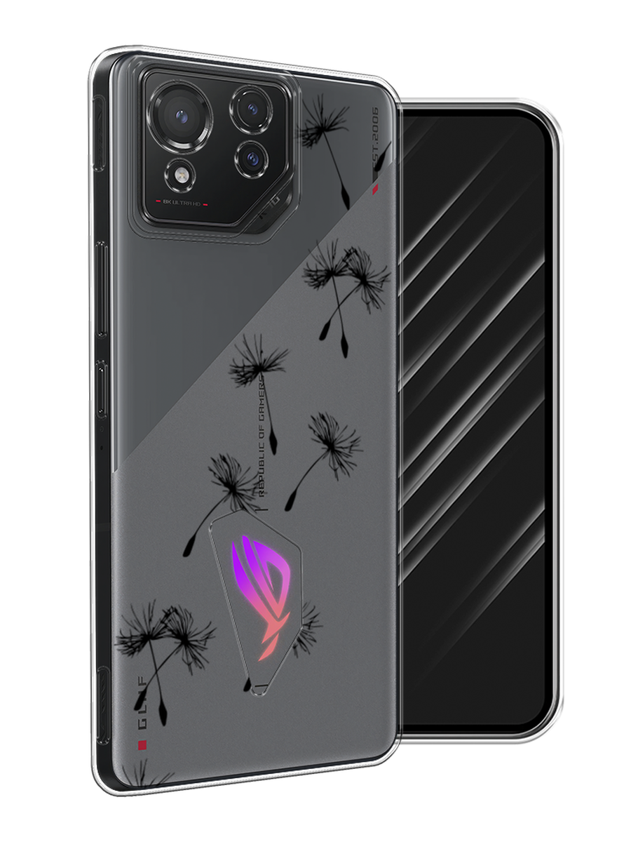 

Чехол Awog на Asus ROG Phone 8 "Летящие одуванчики", Черный, 45150-1