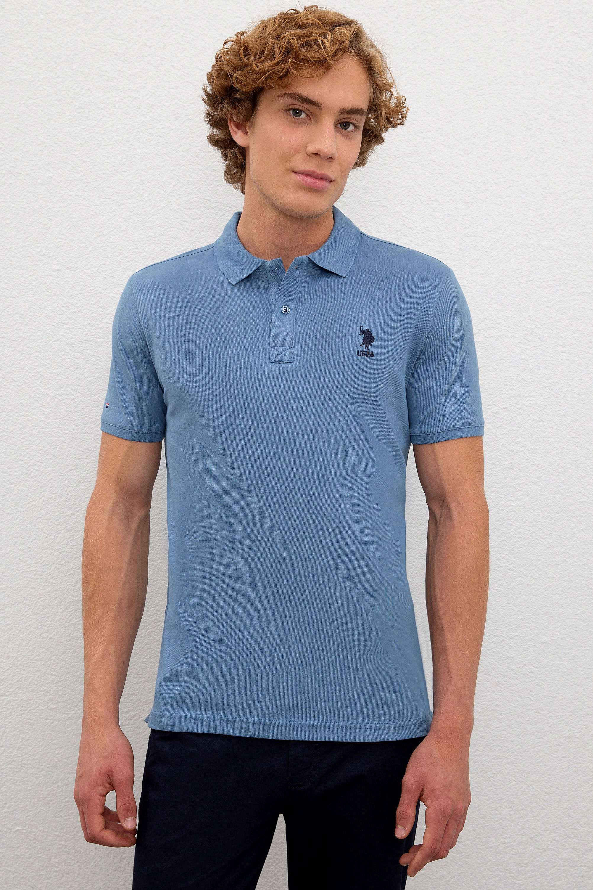 

Футболка мужская U.S. POLO Assn. G081SZ0110TP04IY020RL синяя M, G081SZ0110TP04IY020RL