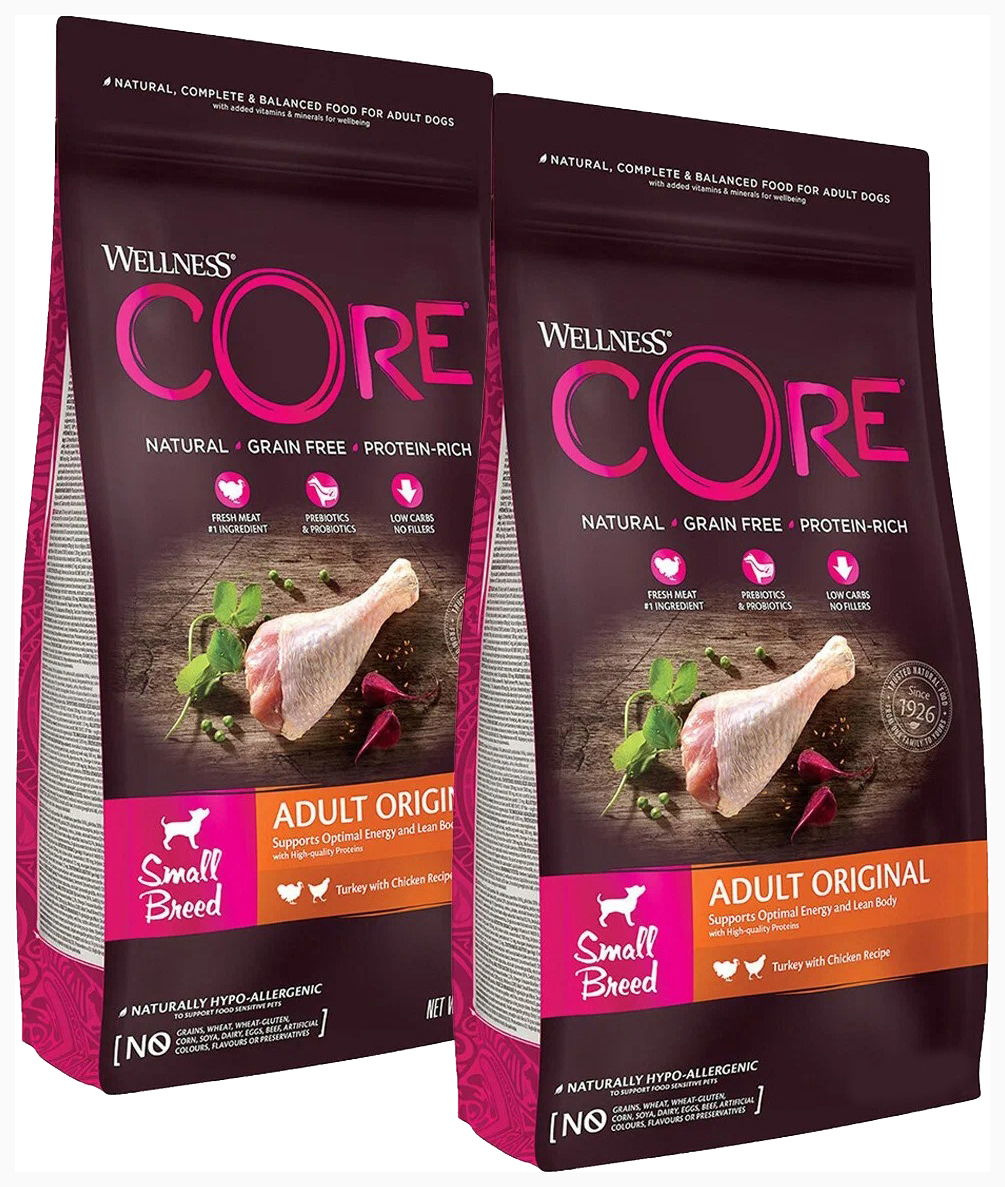 

CORE CORE ORIGINAL DOG ADULT SMALL BREED беззерновой для взрослых собак маленьких пород с