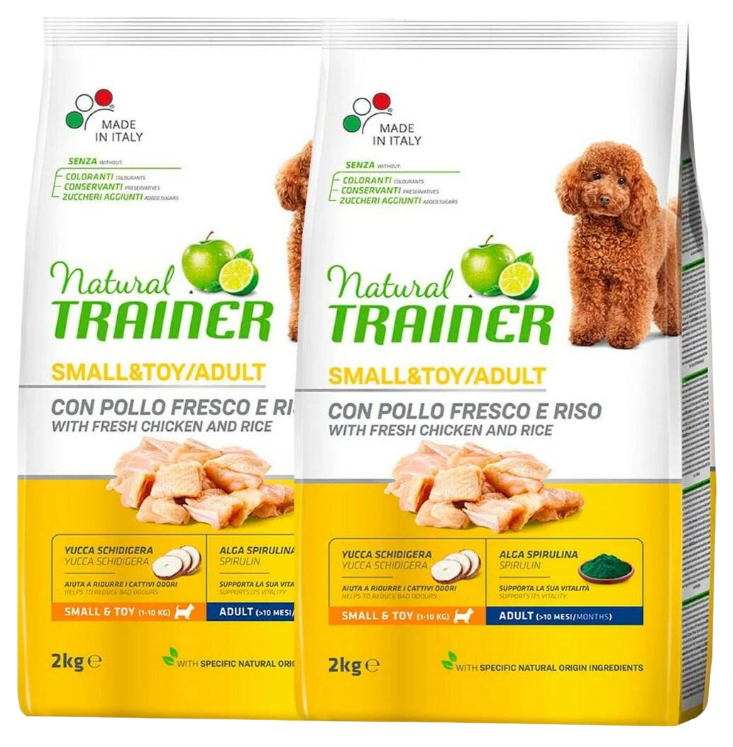 

TRAINER TRAINER NATURAL SMALL & TOY CHICKEN & RICE для взрослых собак маленьких пород с ку
