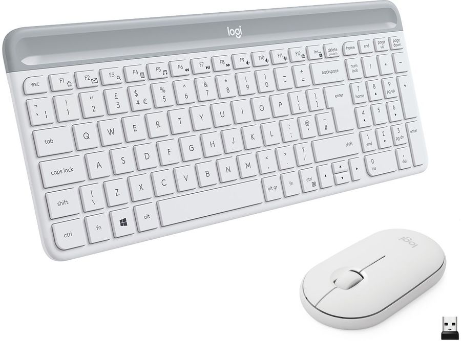Комплект клавиатура+мышь Logitech MK470 White