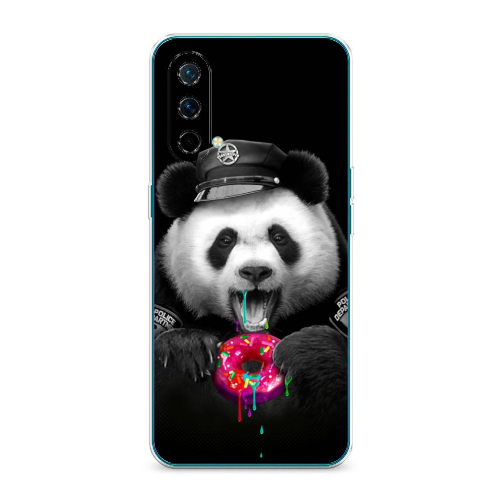 

Чехол Awog на OnePlus Nord CE / ВанПлас Nord CE "Панда police", Черный;белый;розовый, 151850-2