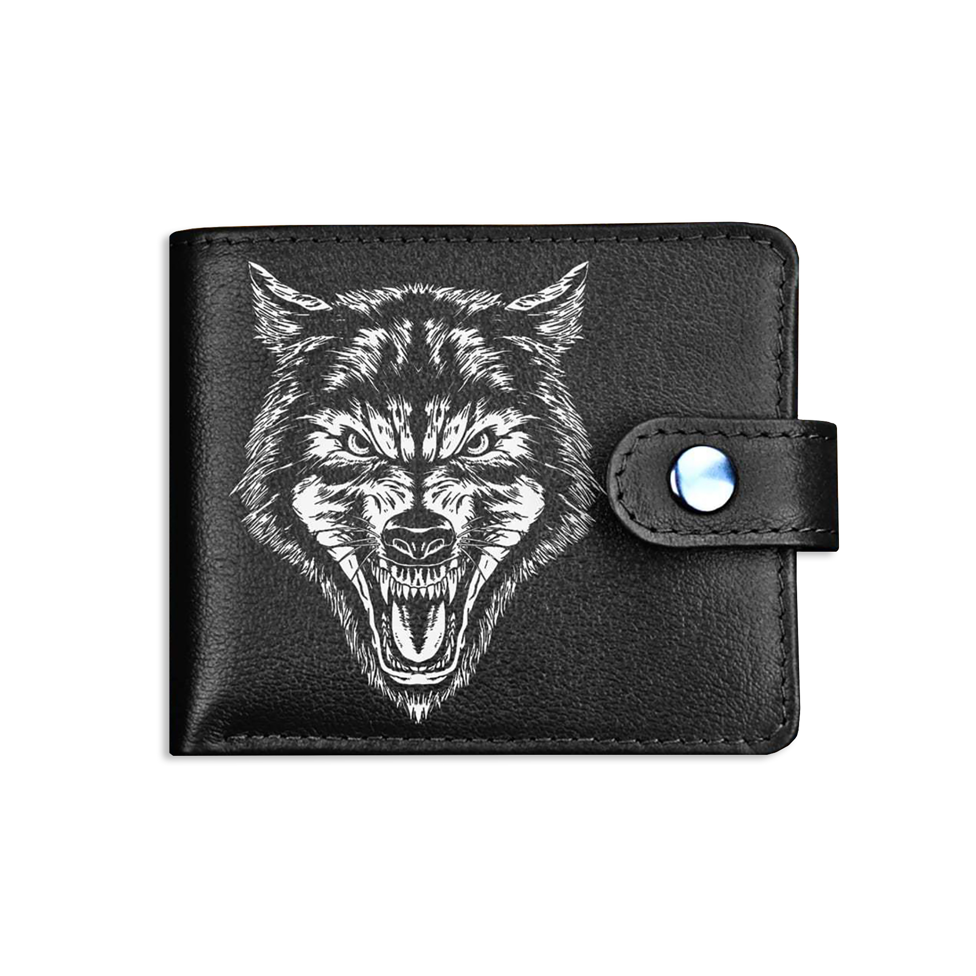 

Портмоне унисекс RUSSIAN HandMade 540178855 черное/волк, Черный, 540178855